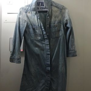 7 for all mankind distressed jean dress